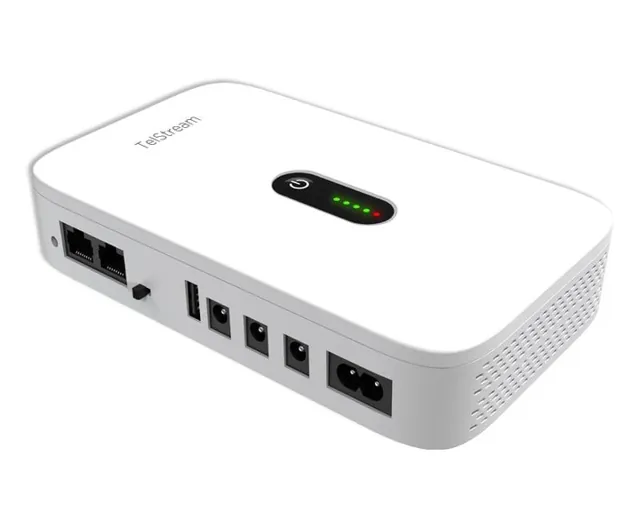 купити ДБЖ для роутера UPSEN / Telstream DC1018P White mini UPS, 38,5 Вт·год